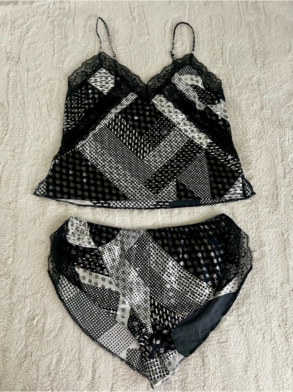 VS Lace-Trim Camisole and Brief Set
